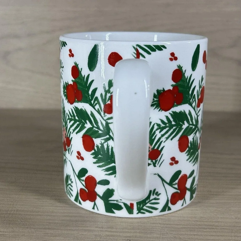 Threshold Mug Hollyberry Cup of Cheer Holiday Christmas Winter Target Red Berry